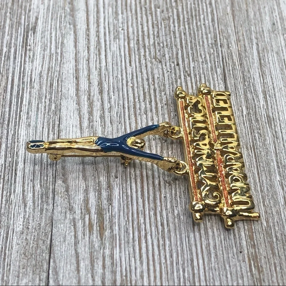 Vintage Gymnastics Parallel Bars Pin